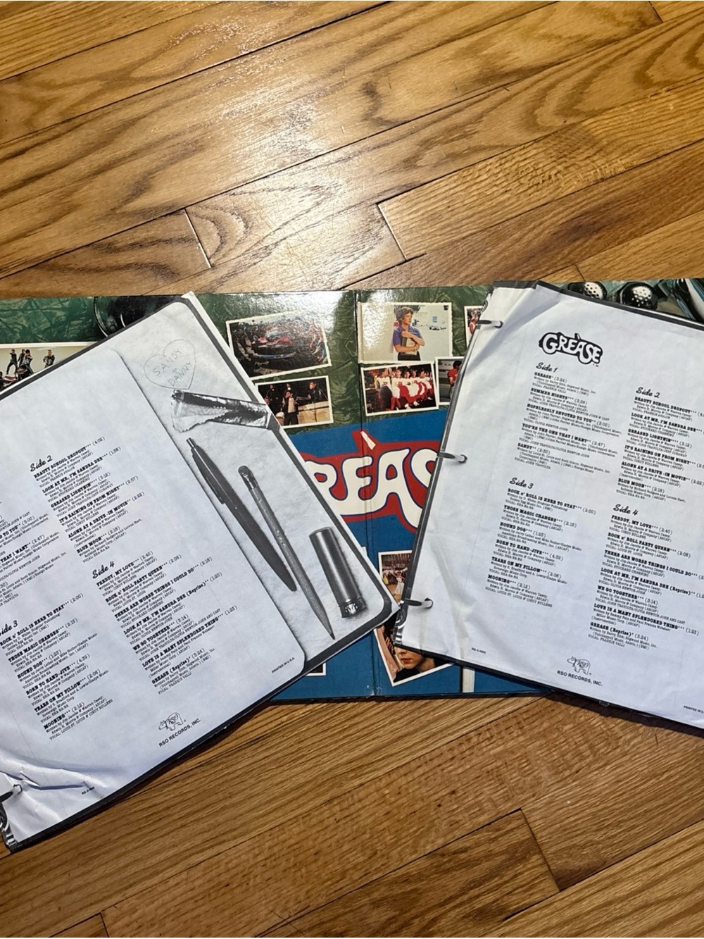 Grease Soundtrack 2LP John Travolta Olivia Newton John records are FAIR! - Picture 6 of 9